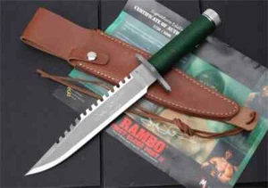 14'' New Rambo Hand signed version Camping Combat Tactics Hunting Knife VTH57N - Picture 1 of 7