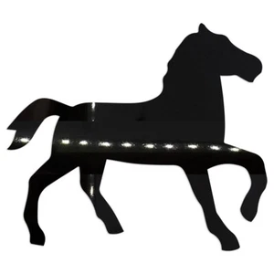 Forma fustellata - CAVALLO misura 2,5" e 5,0" in 12 colori metallizzati #6263 - Foto 1 di 23
