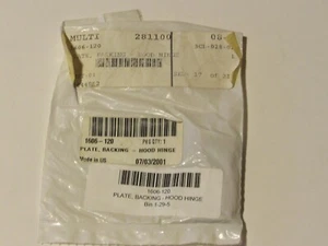 GENUINE ARCTIC CAT 1606-120 SNOWMOBILE HOOD HINGE PLATE BACKING FITS 98 ZR 500 - Picture 1 of 3
