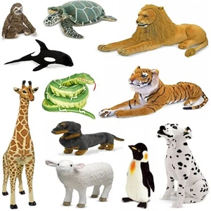 Plush Toys - Dog Tiger Lion Animal Kingdom Plush Cuddly Toy - Melissa & Doug - Picture 1 of 29