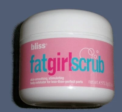 Bliss Fat Girl Scrub Skin Smoothing, Stimulating Body Exfoliator, 2.7 Oz NEW - Image 1 of 3