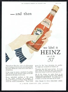 Heinz Tomato Ketchup 1925 Advert L271 - Picture 1 of 1
