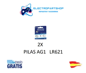 2x Pilas de Boton Alcalinas AG1 LR621 364 SR621 1.55V - Foto 1 di 1