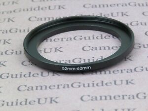 52mm to 62mm 52mm-62mm Stepping Step Up Filter Ring Adapter