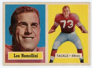 1957 Topps Leo Nomellini #6 en muy buen estado 49ers - Imagen 1 de 1
