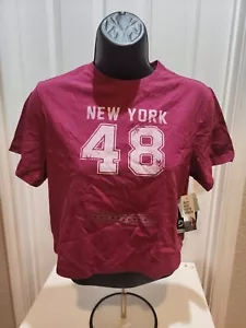 DSG Girl's Boxy Graphic Tee Mixed Berries New York NWT Size Small - Picture 1 of 3