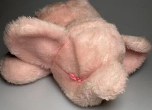 Vtg 1978 Animal Fair Pink Sleeping Elephant Plush Stuffed Animal Toy 13” #4042 - Picture 1 of 4