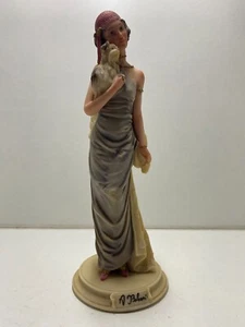 Capodimonte A Belcari Dear 1987 Figure Art Deco Style Elegant Lady 10 Inch - Picture 1 of 10