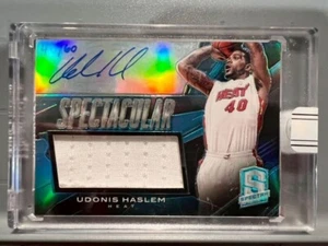 2013-14 Panini Spectacular Udonis Haslem  Miami Heat Patch Auto /60 #76 - Picture 1 of 24