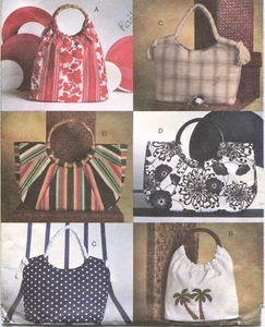 Vogue Accessories V7889 FF Sewing Pattern Summer Handbags Ring Handle Purses - Picture 1 of 4