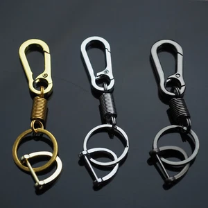 3pcs Lot - Men & Women Black, Silver, Gold Keychain Clip Bag Belt Key Fob Holder - Picture 1 of 3
