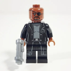 Lego Nick Fury Minifigure Marvel Super Heroes 76153 76269 76216 76184 sh0585b - Picture 1 of 2