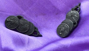pair of High Quality japanese sword menuki for katana wakziashi and tanto tsuka - Picture 1 of 7