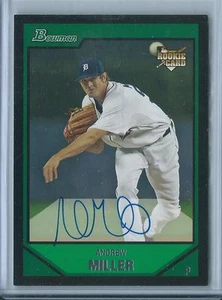 Andrew Miller Indians 2007 Bowman #221 Auto Signed Rookie Card rC NM-MT QUANTITY - Picture 1 of 1