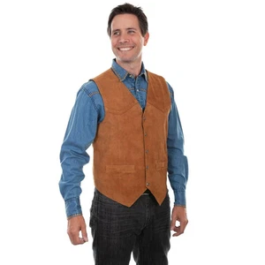 Scully Men's Rust Snap Front Vest 507-212 - Picture 1 of 13