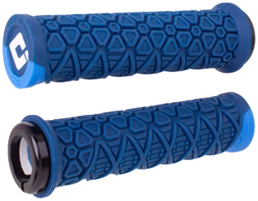 ODI Vanquish Grips - Navy Blue/Blue, Lock-On - Image 1 of 1