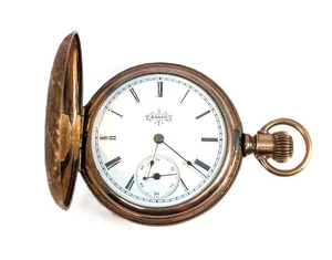 7 Jewel Gold- Filled ELGIN Hunter Case Pocket Watch, Size 6 - Picture 1 of 11
