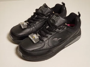 Everlast Zapatos de Cuero Negro MARTHA Zapatilla Antideslizante AntiMarcas Para Mujer Talla 8W - Imagen 1 de 19