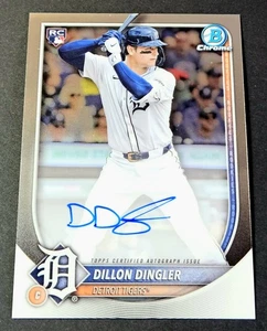 2025 Bowman Chrome Rookie Auto Dillon Dingler RC #CRA-DD Tigers - Picture 1 of 2