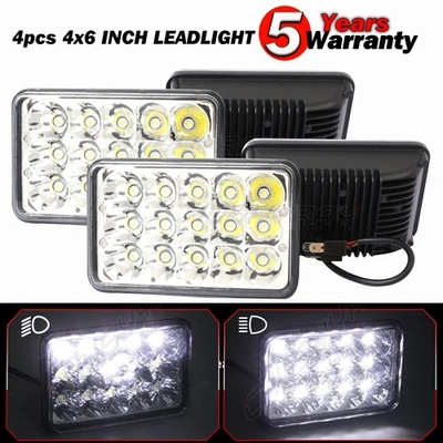4X6" inch DOT LED Headlights Hi/Lo Beam for Nissan 720 1983 1984 1985 1986 - Image 1 of 4