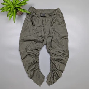 Genius Men’s Loose Olive Green Army Cargo Pants Lightweight Tapered Leg Size M/L - Picture 1 of 19