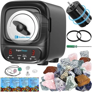 K2 Elite Professional Rock Tumbler Kit, Ultra Silenzioso e Bordo di Taglio Brushless... - Foto 1 di 7