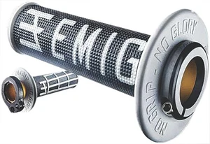 Emig Racing V2 Black/White Handgrips - H36EMBW - Picture 1 of 1