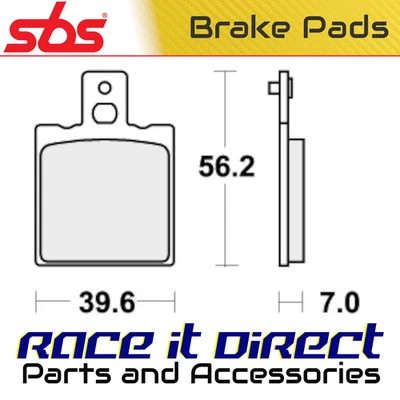 Pastillas de freno para DUCATI 620 M IE MONSTER DARK 2003-2004 trasero Street SBS Foto 1 de 4