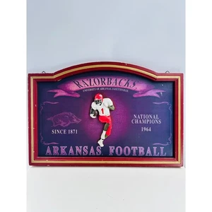 Arkansas Razorbacks Football National Champions 1964 Wall Decor Sign - Picture 1 of 7