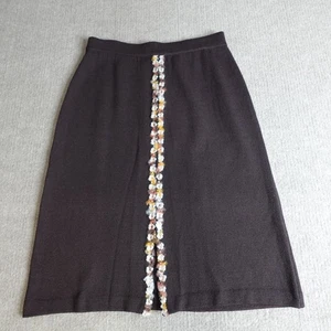 St. John Damen Rock 6 Braun Santana Strick A-Linie Hergestellt in den USA - Bild 1 von 10