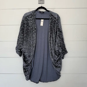 Anthropologie Feathers by Tolani Women’s One Size Velvet Kimono Cardigan New - Picture 1 of 5