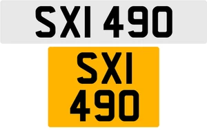 SXI 490 S 3x3 DATELESS PRIVATE NUMBER PLATE SAM SUE SAL SOF SEAN STU STEVE SIM - Picture 1 of 1
