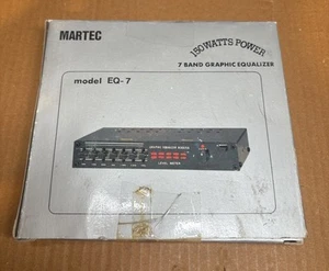 martec model EQ-7 7 Band Graphic Car Stereo Equalizer-Brand New - Picture 1 of 9