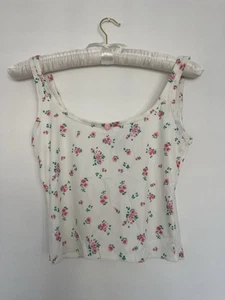 Boohoo Floral Crop Top With Rose Detail Size 12 New With Tags - Picture 1 of 3