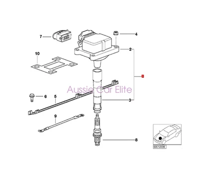 U5005 6pcs OEM NGK Ignition Coil Assembly For 1995-06 BMW 328i 330i 528i X5 Z3 — 第 1/4 张图片