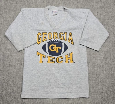 Camiseta vintage Georgia Tech juvenil mediana NCAA fútbol americano chaquetas amarillas años 90 Foto 1 de 4