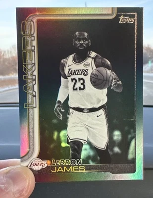 Lebron James 2025-26 Topps Basketball Black Friday Blackout Parallel #150 Lakers - Image 1 of 2