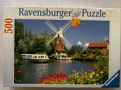 Ravensburger Puzzle 2004 500 Piece HUNSETT MILL, NORFOLK BROADS River Ant - Image 1 of 4