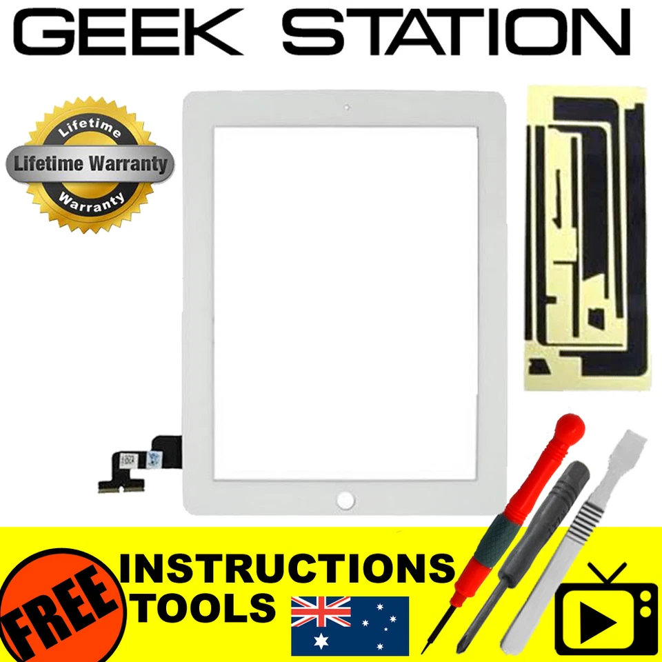for Apple iPad 2 Digitizer Touch Screen Replacement glass Brand New white - Image 1 of 1