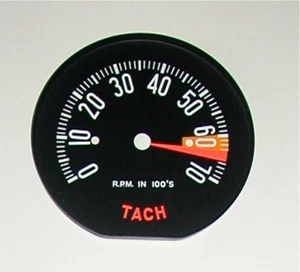 1959 Corvette Tachometer Face - High RPM - New - Picture 1 of 1