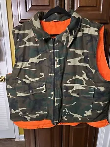 Vintage Camo Hunting Vest Size XXL Reversible - Picture 1 of 5