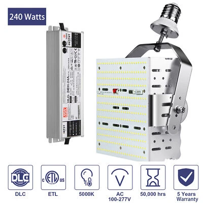 240Watt LED Retrofit Kit For Parking Lot Road Lights Replace 1000W HID MH 5000K - Image 1 of 4