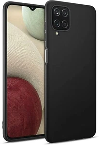Coque Silicone TPU Noire Pour Samsung Galaxy A12 Little Boutik® - Imagen 1 de 1