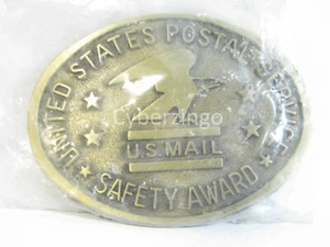 US Postal Service Safety Award Gürtelschnalle Vintage Metall GEBRAUCHT - Bild 1 von 3