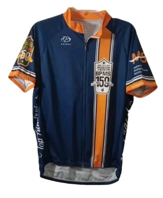 Camiseta deportiva de ciclismo para hombre talla L PRIMAL 2 bolsillo trasero azul y naranja Foto 1 de 4