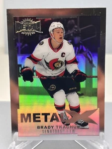 21-22 Brady Tkachuk #MX-10 Ottawa Senators SkyBox Metal Universe Metal-X - Imagen 1 de 2