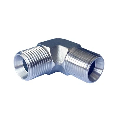 3/8" NPT Male to 3/8" NPT Male 90 Degree Elbow Stainless Steel 304 - Image 1 of 2