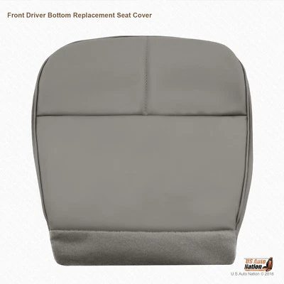 1998 1999 Ford Econoline E150 E250 E350 E450 E550 Driver Bottom Seat Cover GRAY - Image 1 of 4