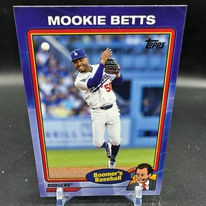 MOOKIE BETTS 2024 TOPPS X CHRIS BERMAN BOOMERS BASEBALL #7 DODGERS - Picture 1 of 2