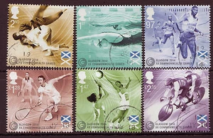 JUEGO DE 6 JUEGOS DE LA COMMONWEALTH DE GRAN BRETAÑA 2014 BIEN USADOS - Imagen 1 de 1